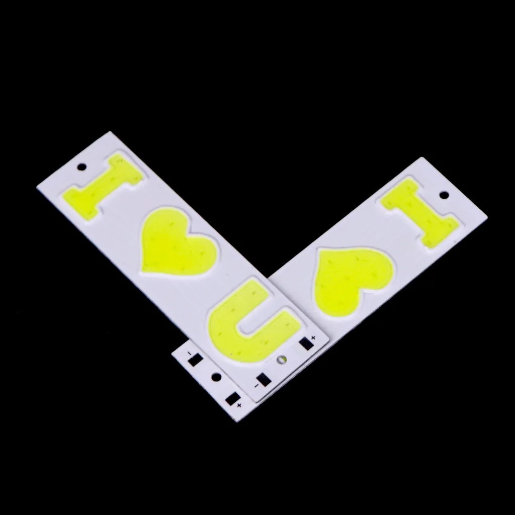 3.7v - 4V I Love You COB led light [ Color - Cool White ]