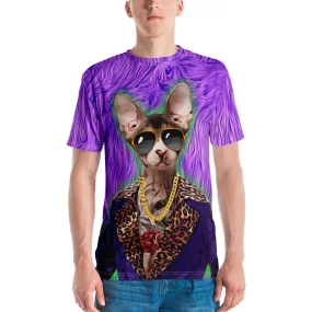 70s Pimp Cat All Over Print T-Shirt