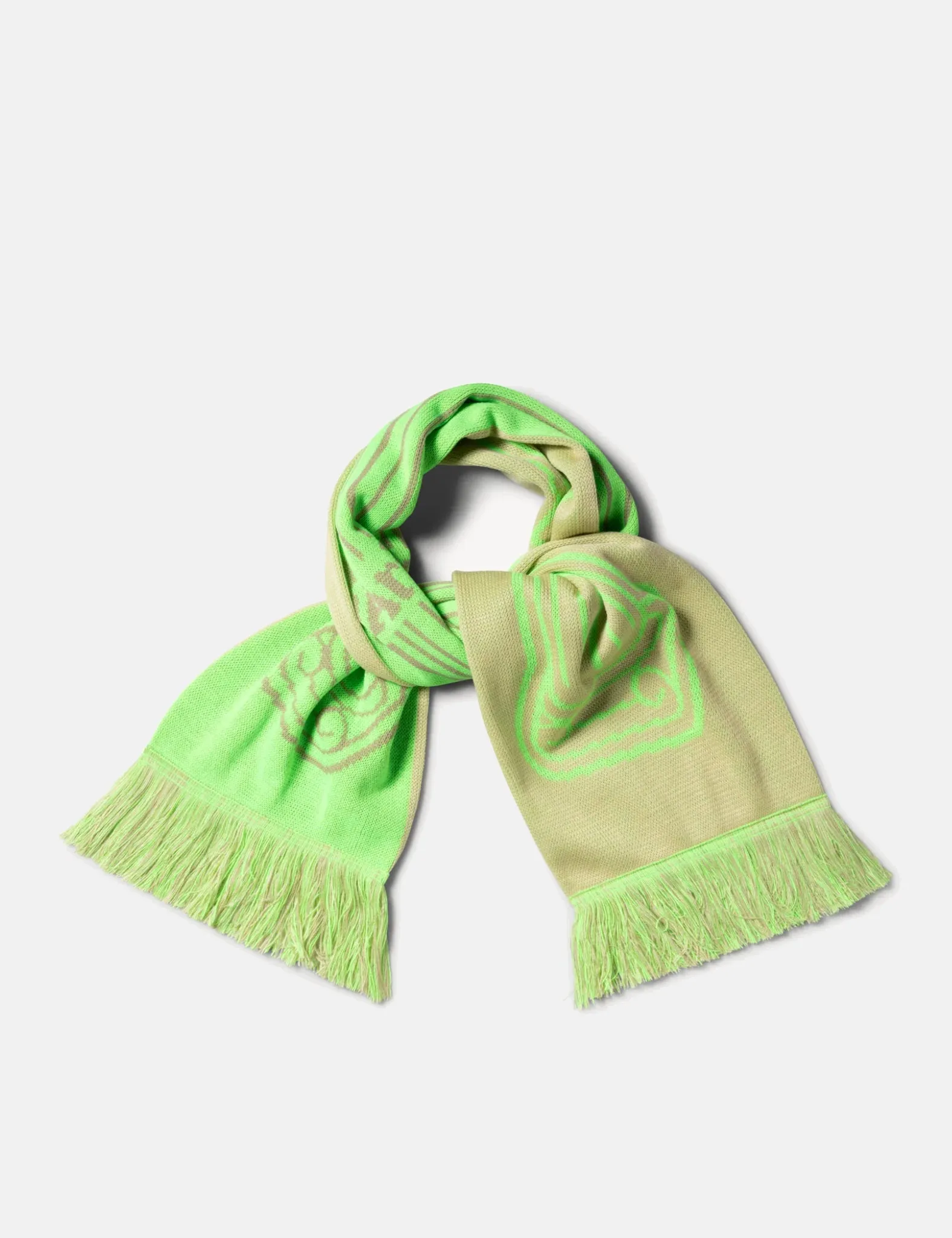 Aries Column Scarf - Fluoro Green