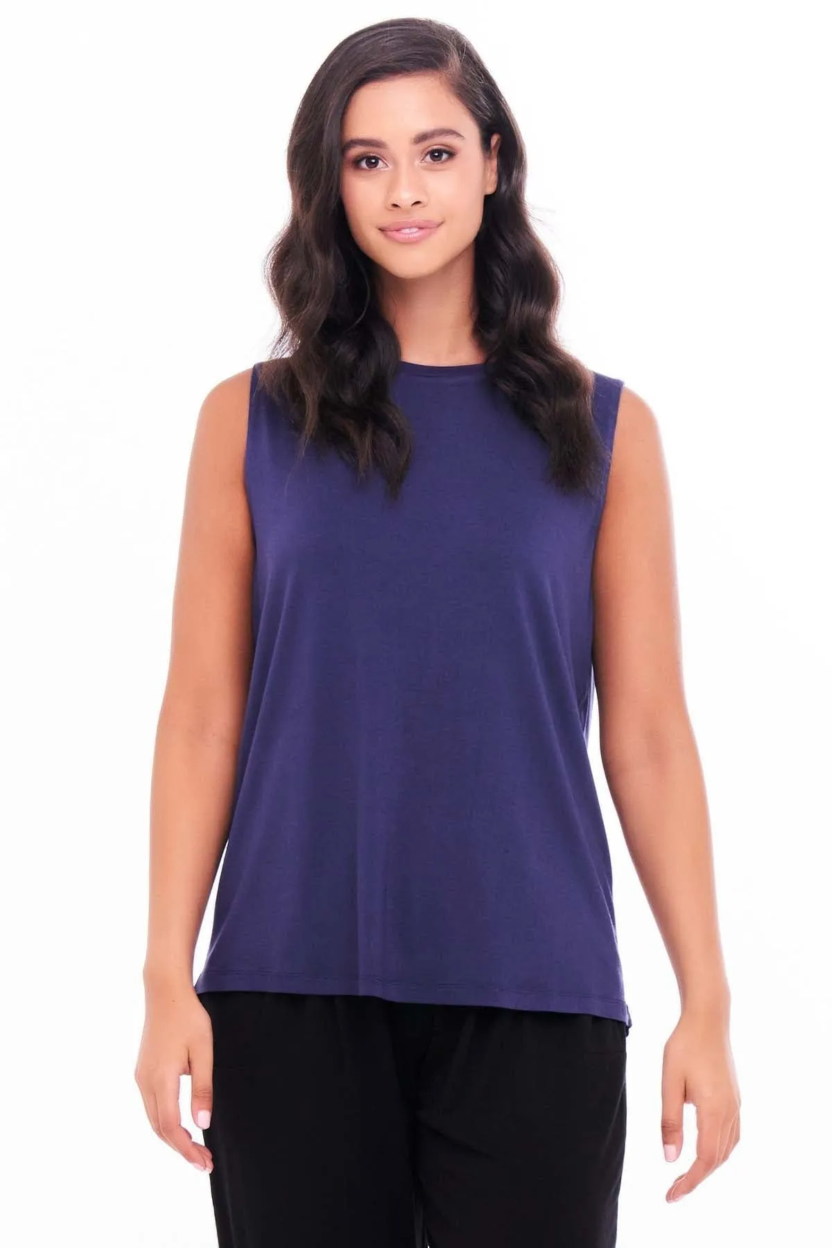 Betty Basics Capri Tank in Navy