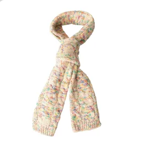 Betty Basics Thelma Knit Scarf in Rainbow Speckle