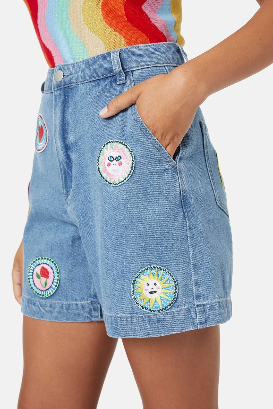 Bring A Plate Denim Shorts