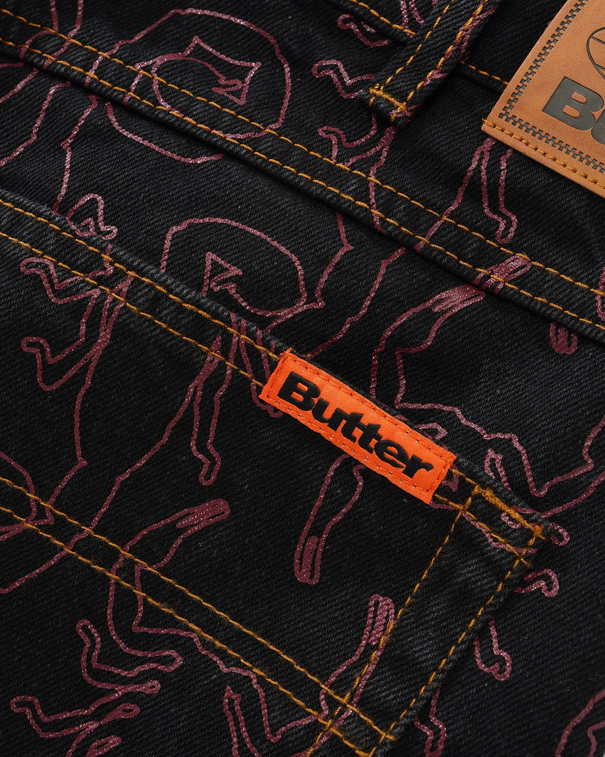 Butter Goods Scorpion Denim Jeans - Washed Black