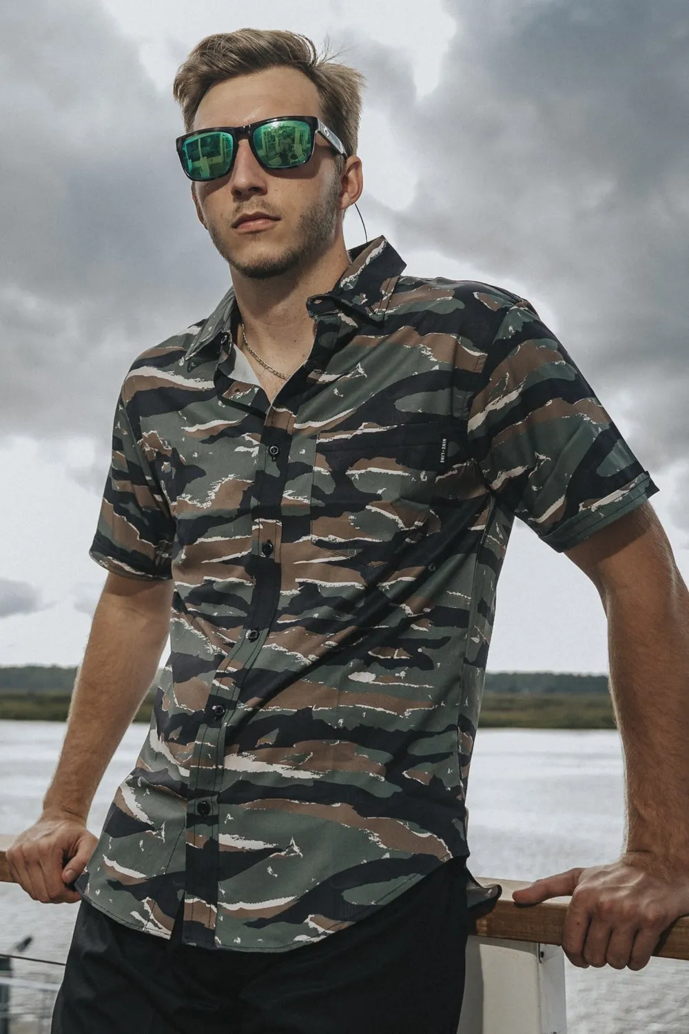 Camo Collection - Casual Button Down Shirt