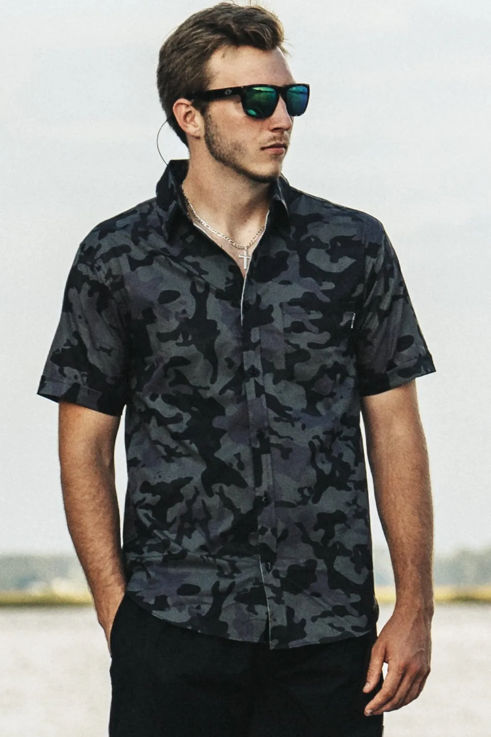 Camo Collection - Casual Button Down Shirt