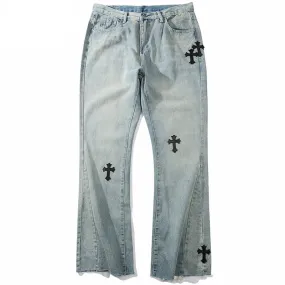 Chrome Cross Denim Pants