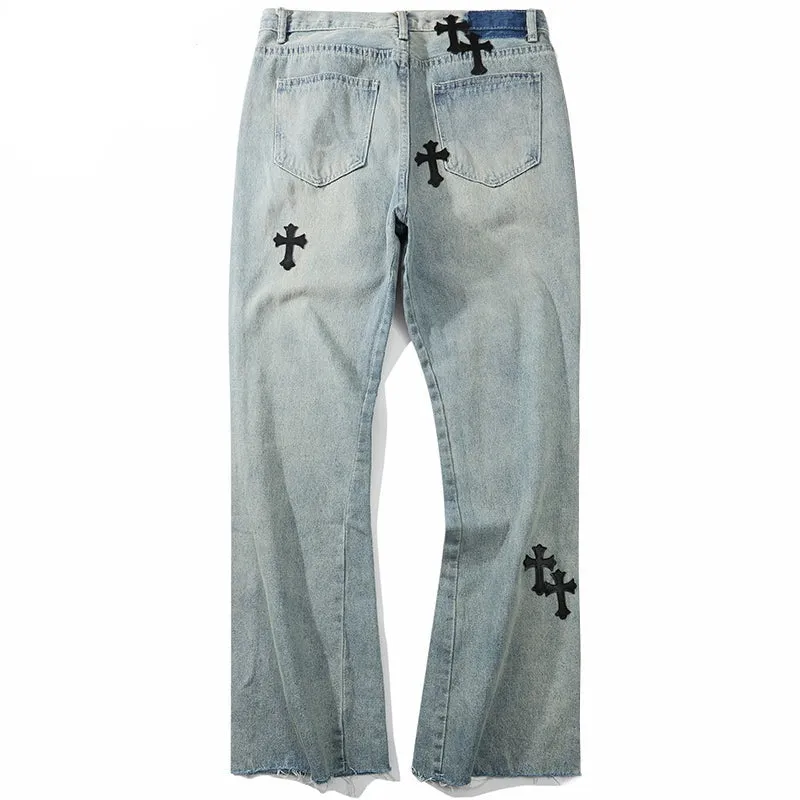 Chrome Cross Denim Pants