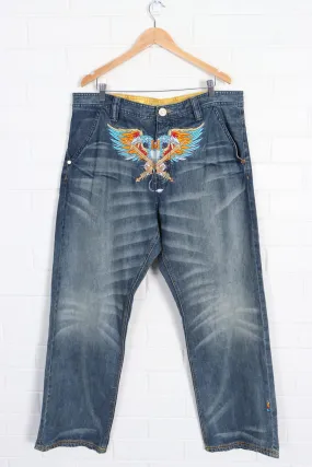 COOGI Cross Sword Eagles Embroidered Y2K Jeans (40x34)