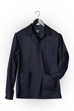 Ethan Overshirt - Dk Navy Cotton Drill