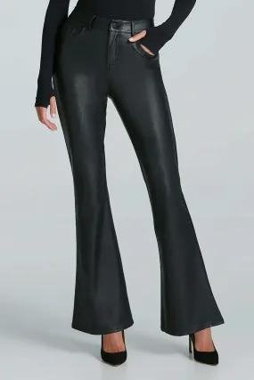 Faux Leather Flare Pants