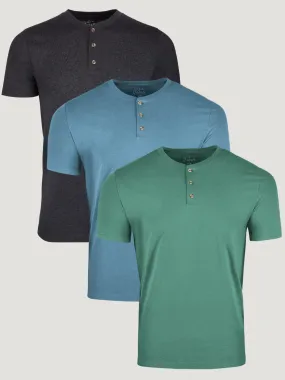 Fresh Colors Henley 3-Pack