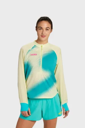 HOKA W - 1/2 ZIP WIND SHELL