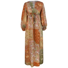 IS Betsy Orange Print Dress