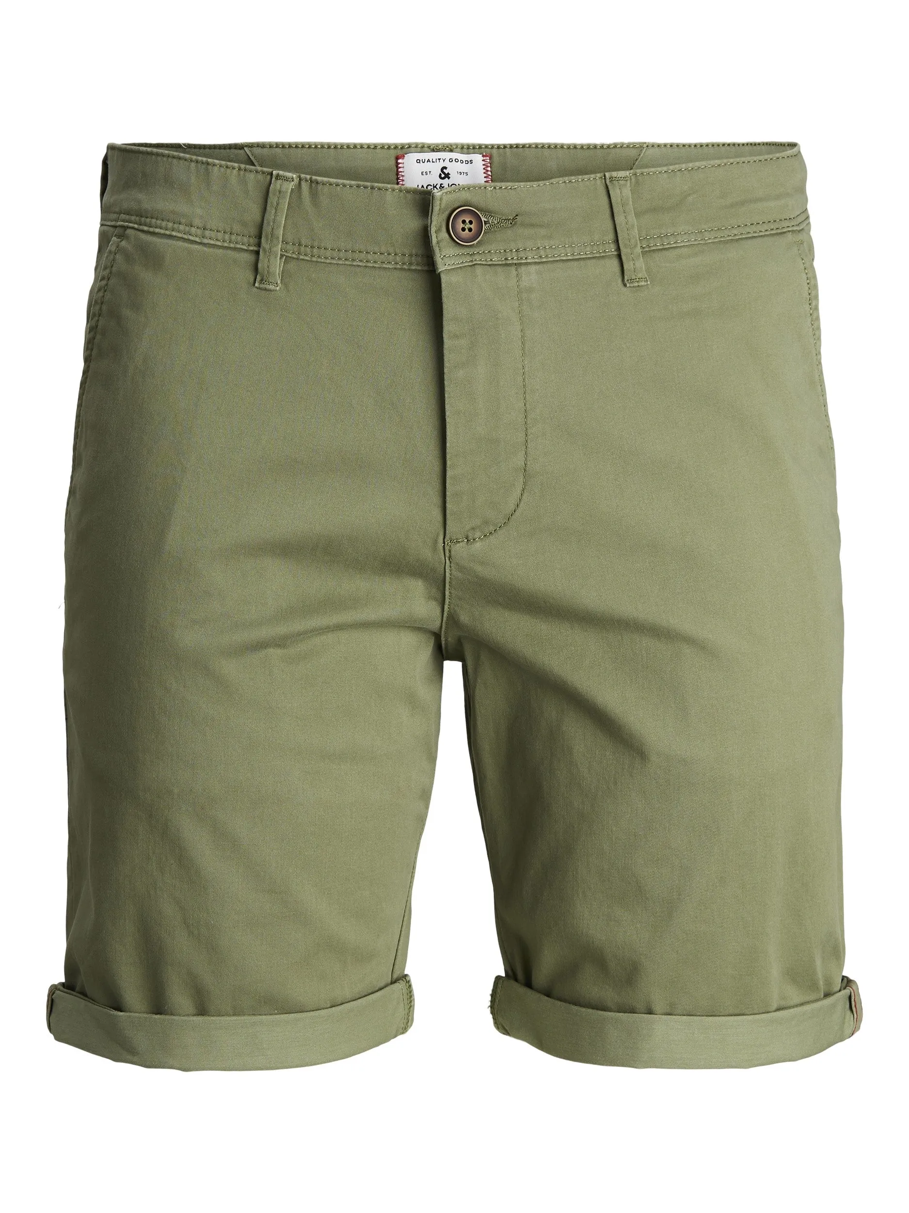 Jack & Jones Bowie Stretch Chino Style Shorts-LICHEN