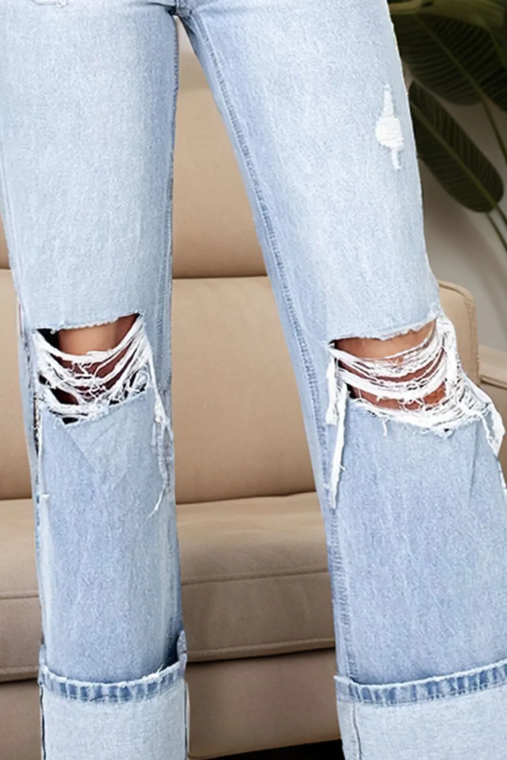 Just BE. SYN Debra Distressed High Waist Jeans