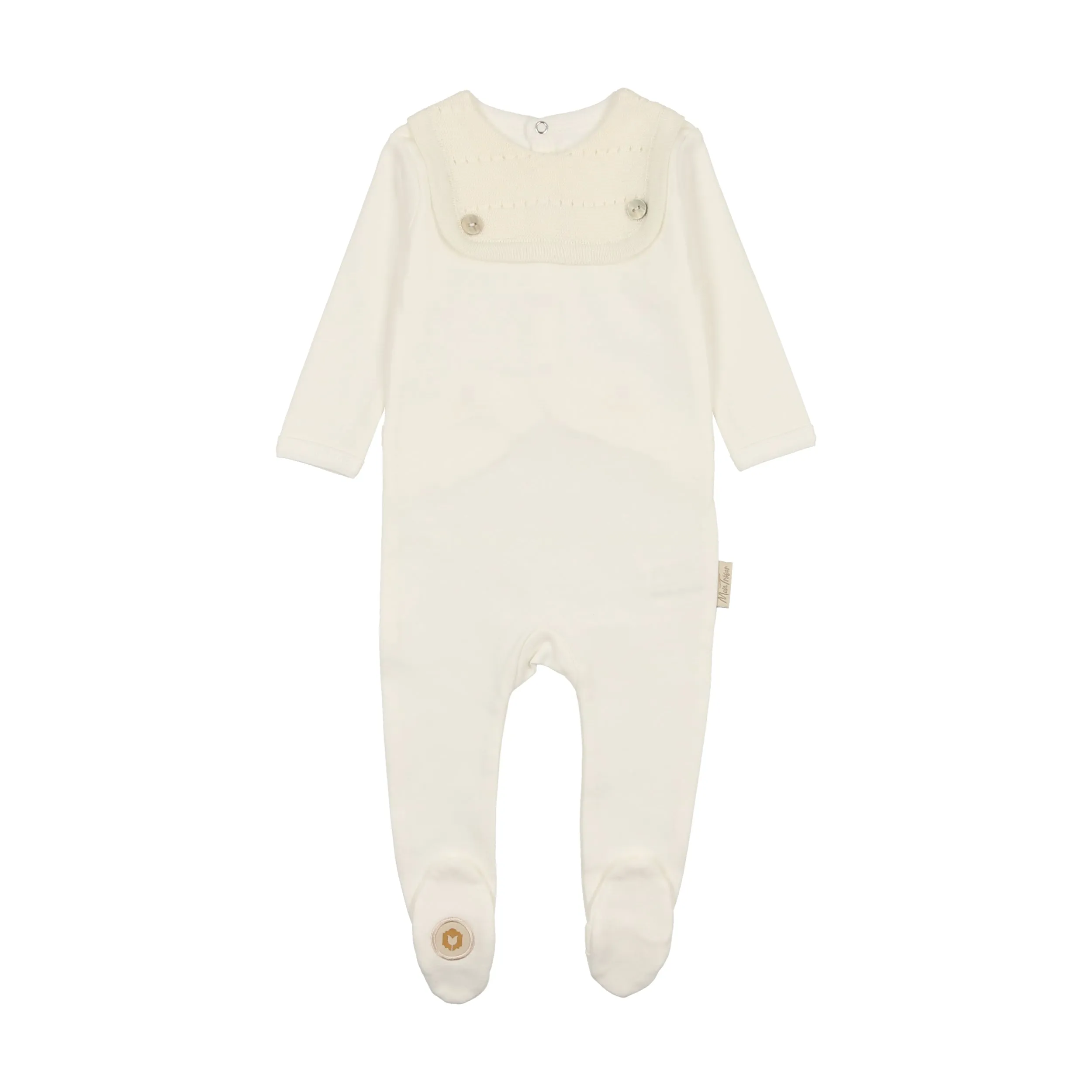 Mon Tresor Baby Knitted Nobility Boys Footie Ivory