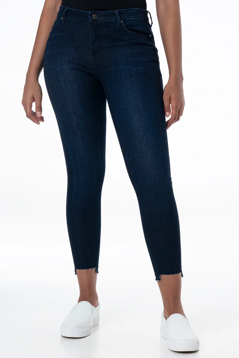 Rf12 Mid Rise Skinny Jeans _ 148262 _ Dark Wash