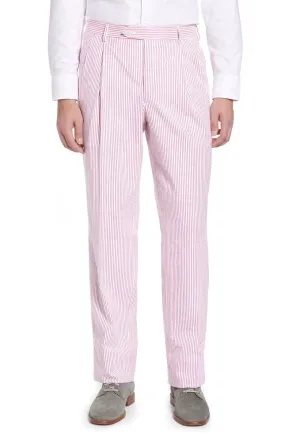 Seersucker Pant<br>Pleated<br>Regular Rise