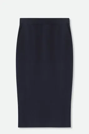 SICILY PENCIL SKIRT IN KNIT PIMA COTTON STRETCH