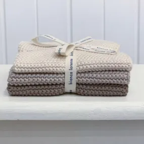 Wash Cloth Set Taupe