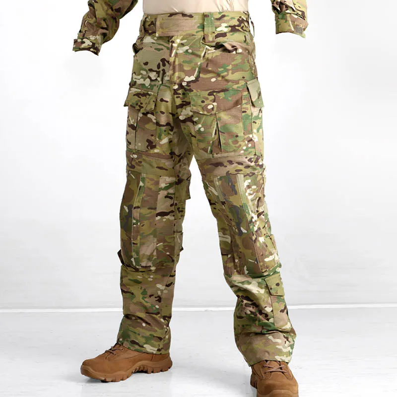 Waterproof Camo Tactical Big Pocket Pants for Combat Training